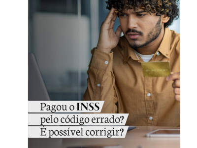 Pagou o INSS pelo código errado ? É possível corrigir ?